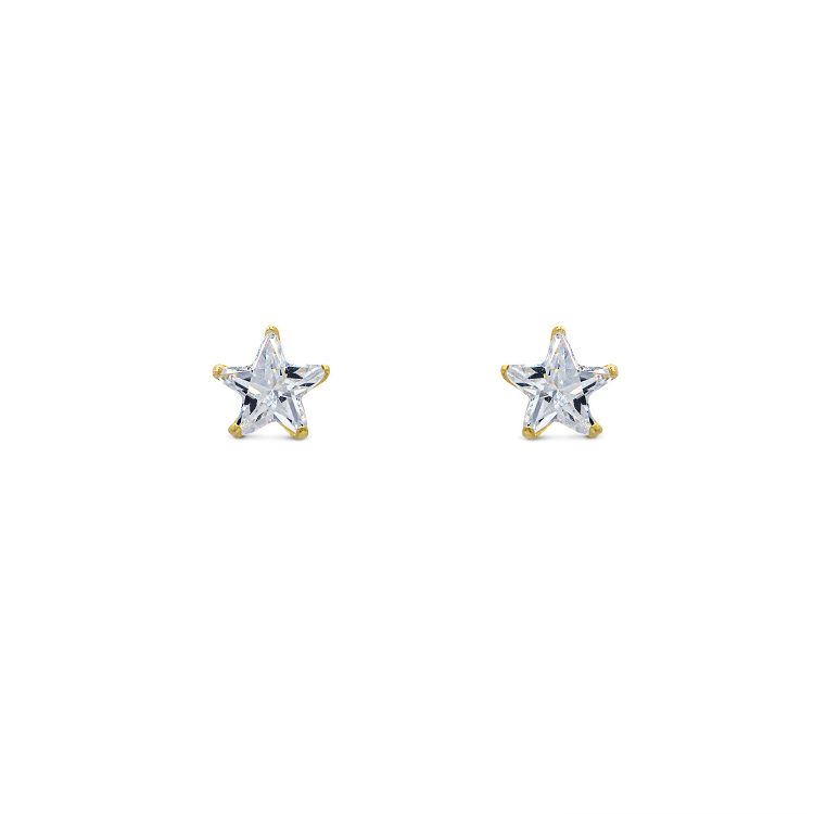 nz star stud earrings cute studs stars sterling silver gold 14k plating vermeil precious fine jewellery gift for her birthday handmade magical jewellery discreet tiny