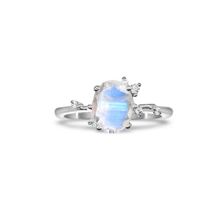 nz moonstone ring oval elsa fine jewellery sterling silver gemstone gem june birthstone gift for her elvish magical gorgeous