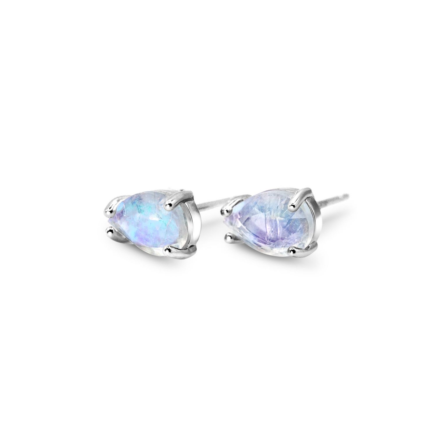 NZ Moonstone earrings moon tears drops pear magic june birth stone sterling silver fine jewellery birthstone rainbow natural gemstones gift for her gorgeous magical mystical